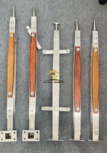 Trụ 3ly - ốp gỗ 