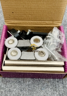 Bánh xe treo nhôm 4 bánh tím Hamered