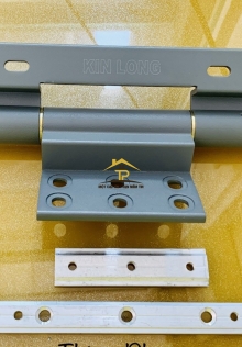 Bản lề 4D 2T xám 