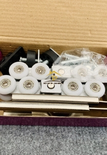 Bánh xe treo nhôm 8 bánh tím Hamered