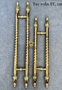 Tay nắm vàng xoắn