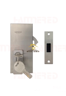 Khoá kính lùa đơn inox 304 vặn chìa HMR