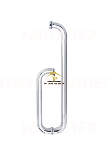 Tay cửa kính inox bóng mờ HMR