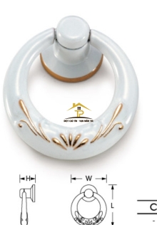 Tay nắm tủ gù Trắng 8096 