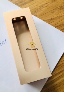 Tay nắm tủ âm vàng 8801