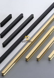 Tay nắm tủ đen vàng 735