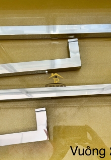 Tay phòng tắm vuông 25 inox bóng ( vuông góc )